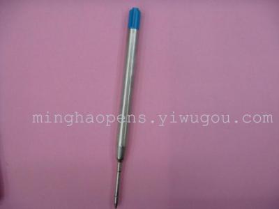 Metal refillable ballpoint pen refill blue refill ink refill