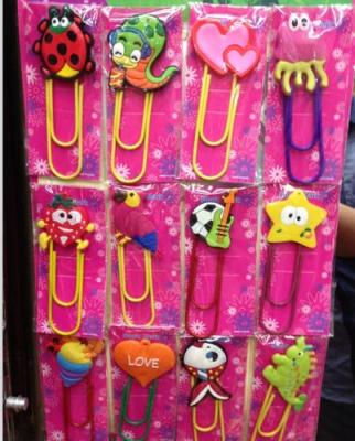 Cartoon bookmark bookmark supply, can do environmental protection PVC material