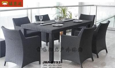 Luxury outdoor furniture like wicker and rattan furniture sets garden rectangle table and Chair
