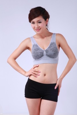 Spring and summer new women's bra short sports straps to cover the chest and wipe the chest