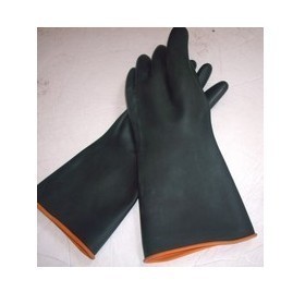 The Acid - proof alkali anti - corrosion gloves north tower latex industrial gloves, black latex gloves wholesale.