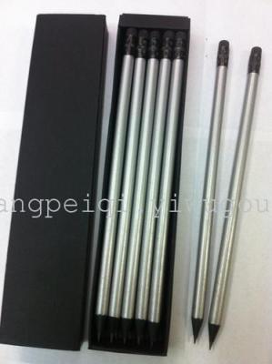Silver leather pencil HB