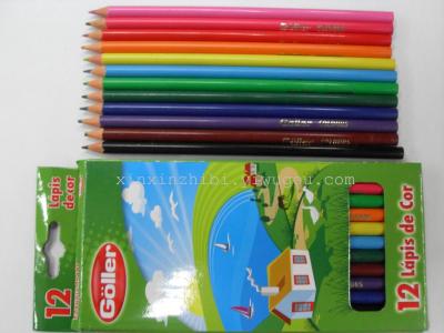 2B Plastic Pencil 12 color Pencil