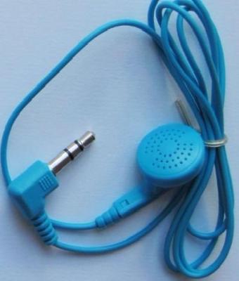 Js-2419 high quality single channel earphone cotton cord earphone double bass earphone