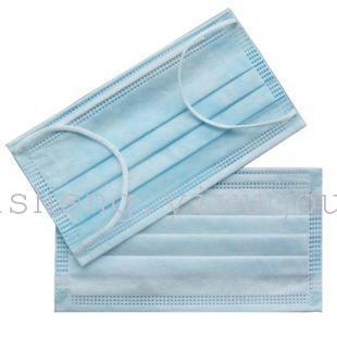 Disposable masks wholesale white and blue non-woven industrial labor protection dust surface.