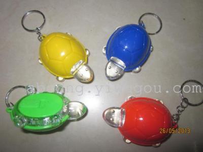 Transparent Millennium turtle Keychain light/colorful key chain Keychain/white light/factory outlets