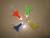 Transparent rocket key chain light/colorful key chain Keychain/white light/factory outlets