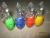 Transparent Baoding ball Keychain light/colorful key chain Keychain/white light/factory outlets