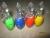 Transparent Baoding ball Keychain light/colorful key chain Keychain/white light/factory outlets