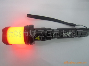 Strong light flashlight, LED aluminum flashlight, consumption flashlight, warning flashlight,