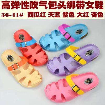 Genuine high elasticity baotou jelly color Lady's slippers, wholesale