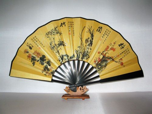 hot selling all over the country. 10-inch fan folding fan plum blossoms orchids bamboo and chrysanthemum