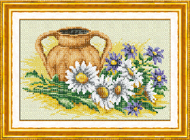 new embroidery cross stitch diy printing handmade crafts pottery and chrysanthemum 5d0071