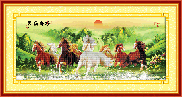 new material package handmade embroidery diy cross stitch win instant success spring full of 5d0090