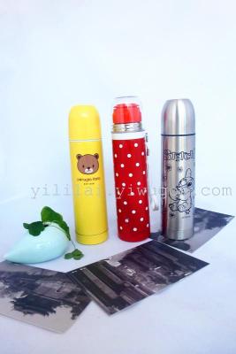 Manufacturers direct dot cartoon creative stainless steel vacuum cup