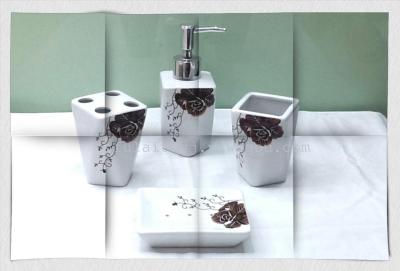 8328 Ceramic Bathroom Four-Piece Set Creative Bathroom Wash Set Bathroom Kit