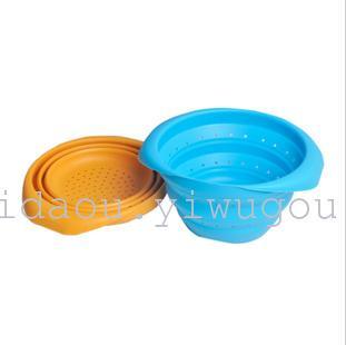 Silicone foldable drain basket