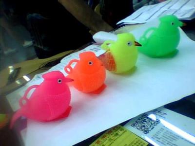 Glowing bird plush balls, glitter ball