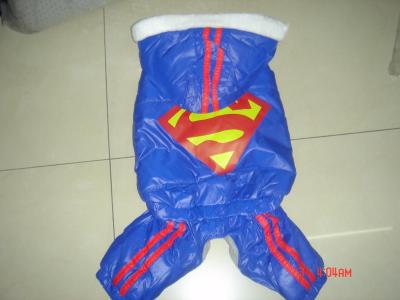 Superman dog suit, single layer vest, T-shirt, pet suit, teddy schnauzer, VIP dress