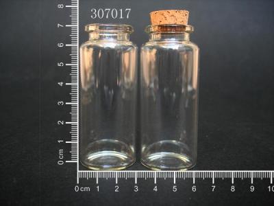30ml glass bottle/transparent bottle/mini bottle/control bottle/bottle/bottle 307017 cork bottle.