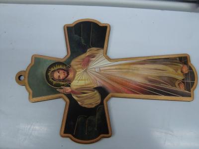 Wooden cross jb-13 with gilding paper