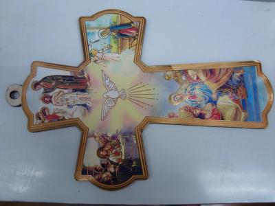Wooden cross jb-14 with gilding paper