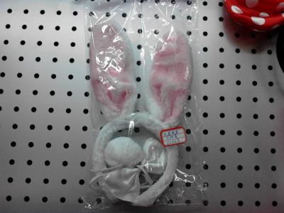 Plush rabbit ears three - piece set manufacturers direct