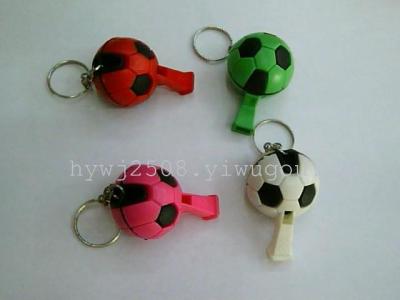 Trumpet assembly football whistle, key ring football whistle, football pendant