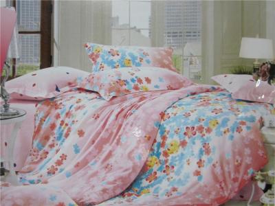 Jinrui Home Textile Floral Diamond Velvet 70G Bed Four-Piece Set
