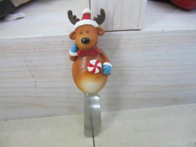 New Christmas cartoon cow cake knife resin animal picture cake knife resin home products