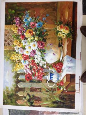 Impression flower oil painting 0348.