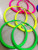 European and American Popular Fluorescent Color Empty Tube Earrings Fluorescent Yellow
Rubber Feel