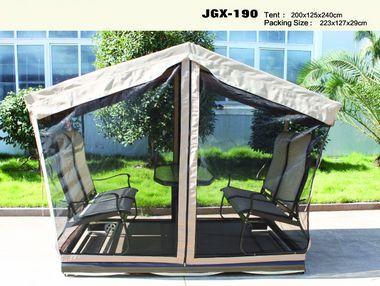 Outdoor Swing Two-Person Power Villa Rocking Chair Outdoor Adult Courtyard Garden Double Iron Table and Chair 
