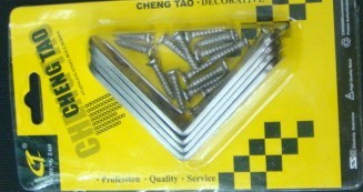 Chen Tao card card CT-3005 stainless steel corner brace (with screw).