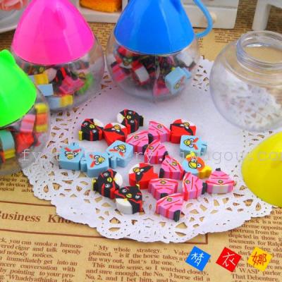 Bird snowman Eraser mini rubber factory direct student gifts can be customized