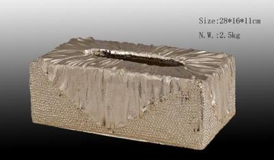 "Shenzhen was home" neoclassical electroplating process for resin tissue box crafts gifts 9492