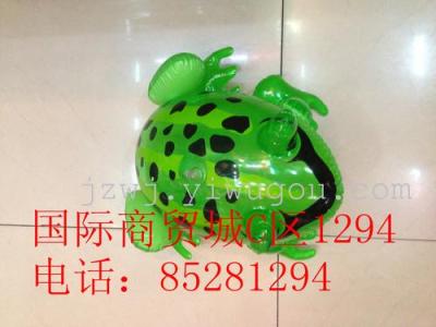 Inflatable toys, PVC material manufacturers selling cartoon frog
