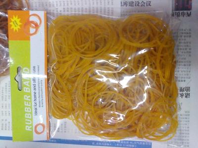 38 yellow rubber bands 100 g package