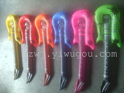 Inflatable toys, PVC material manufacturers selling toy guitar