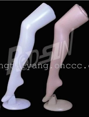 White plastic flesh-colored plastic stockings stockings feet feet