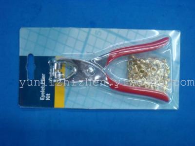 Supplied eyelet pliers