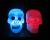 Seven-Color Night Light Colorful Halloween Skull Color Changing Night Light Colorful Ghost Head Night Light