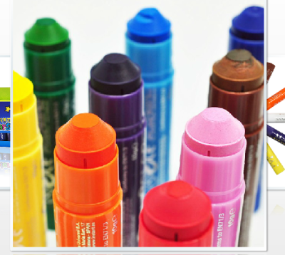 Color children are non-toxic and safe washable oil painting vertical color crayon plastic shell crayon