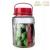 2 liters of thick high white material glass sealed glass storage jar jar wine bottle of pickled cabbage