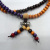 Wholesale 228 rosary beads hand string Tibetan silver diamond pestle wears sandalwood Buddha bead bracelet
