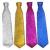 Gllitering ties, 43cm PVC Ties, Glitter covered Ties