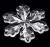 Transparent acrylic Christmas ornaments, clear acrylic snowflake D777, factory outlets