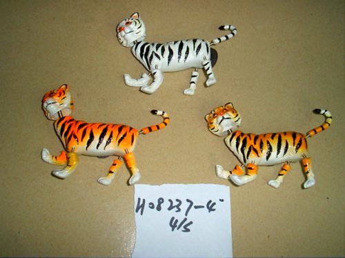 plastic tiger fridge magnet