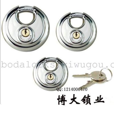 Yiwu padlock stainless steel round cake lock ingot lock manufacturers wholesale round cake lock