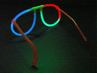 Manufacturer direct fluorescent bar fluorescent glasses luminous glasses